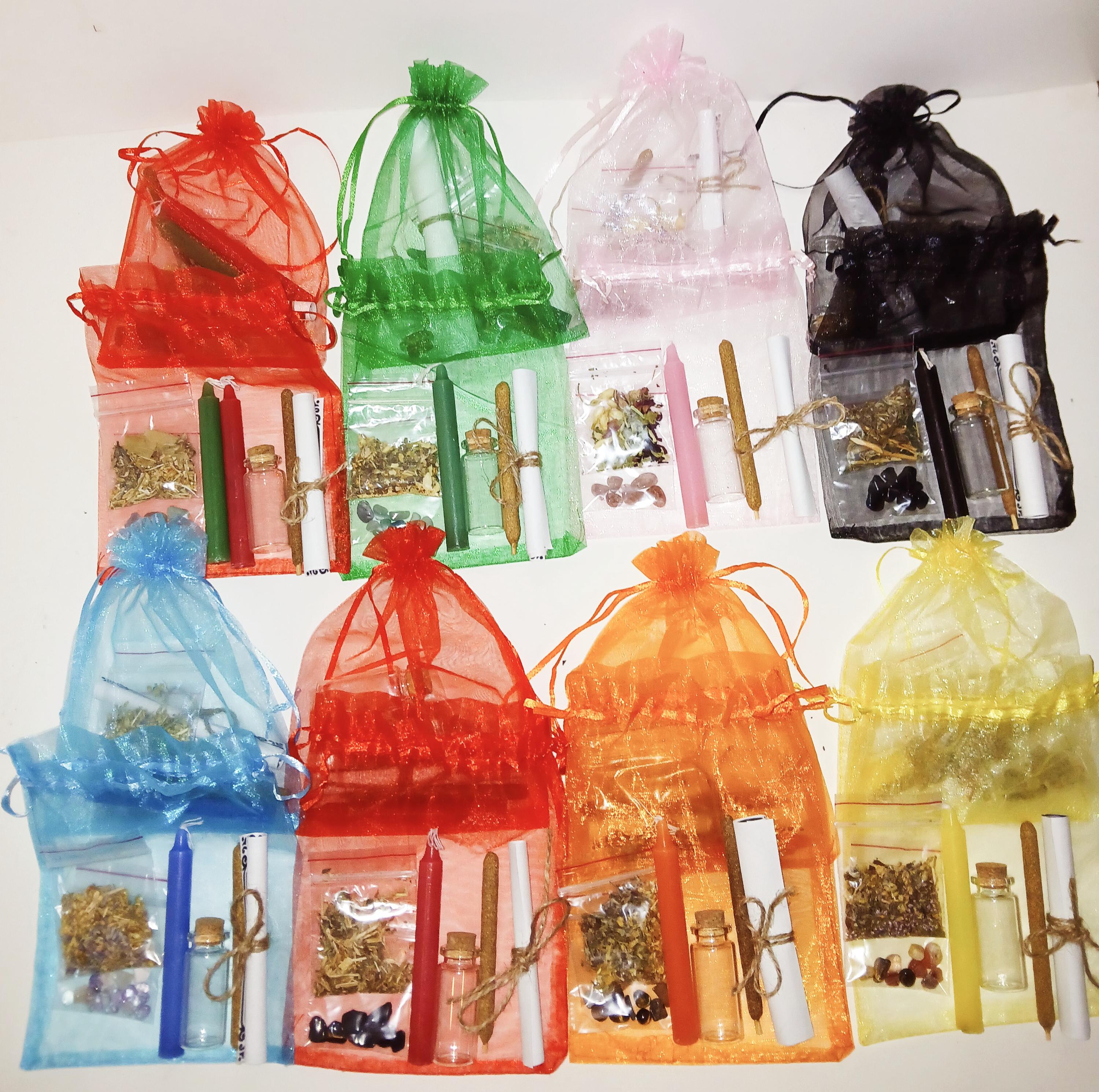 Beginner Witchcraft Spell Kit: Mini Spell Jar, Herbs & Candle