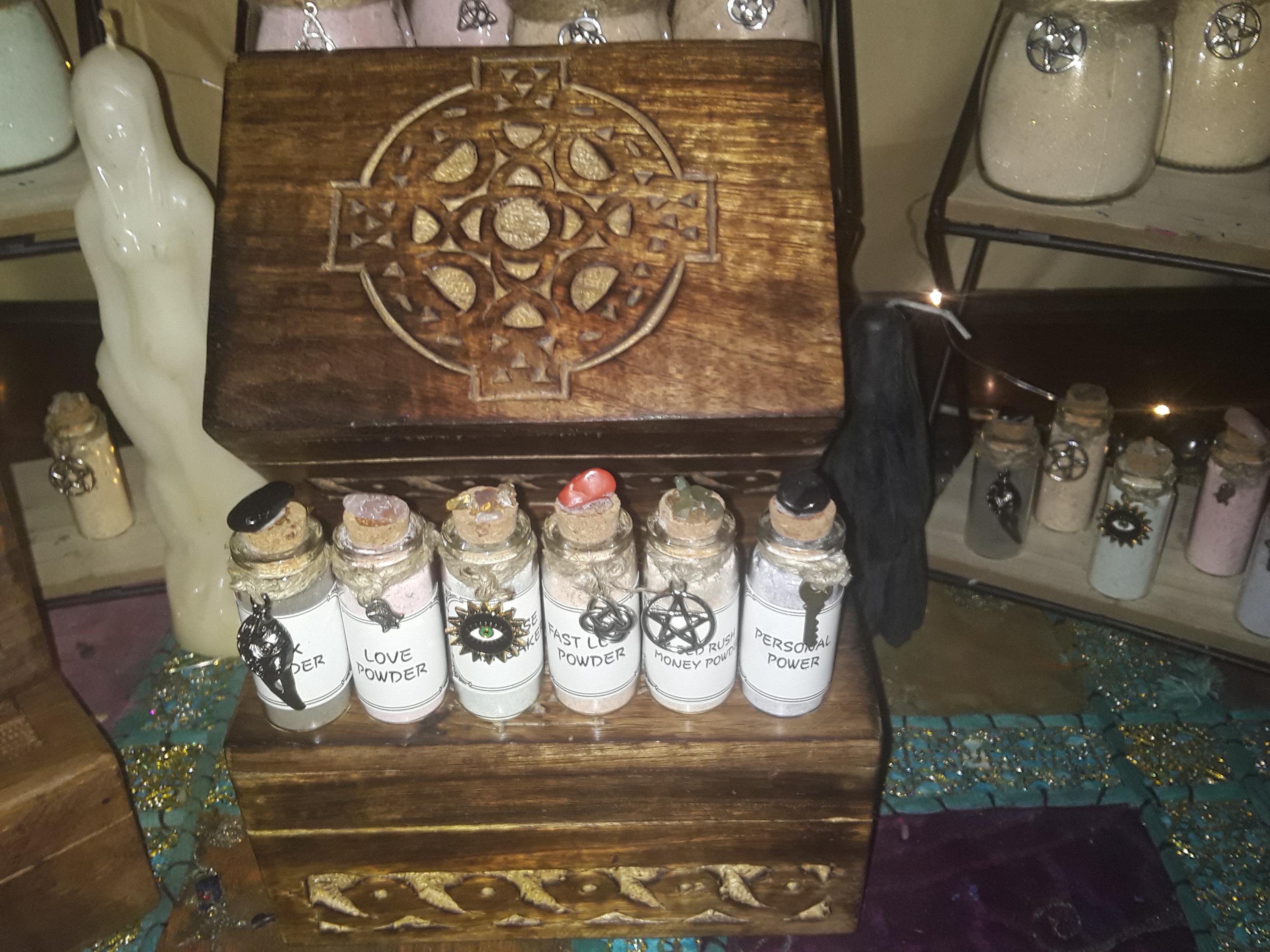 Magickal Spell Powder Kit: Witchcraft Ritual Supplies