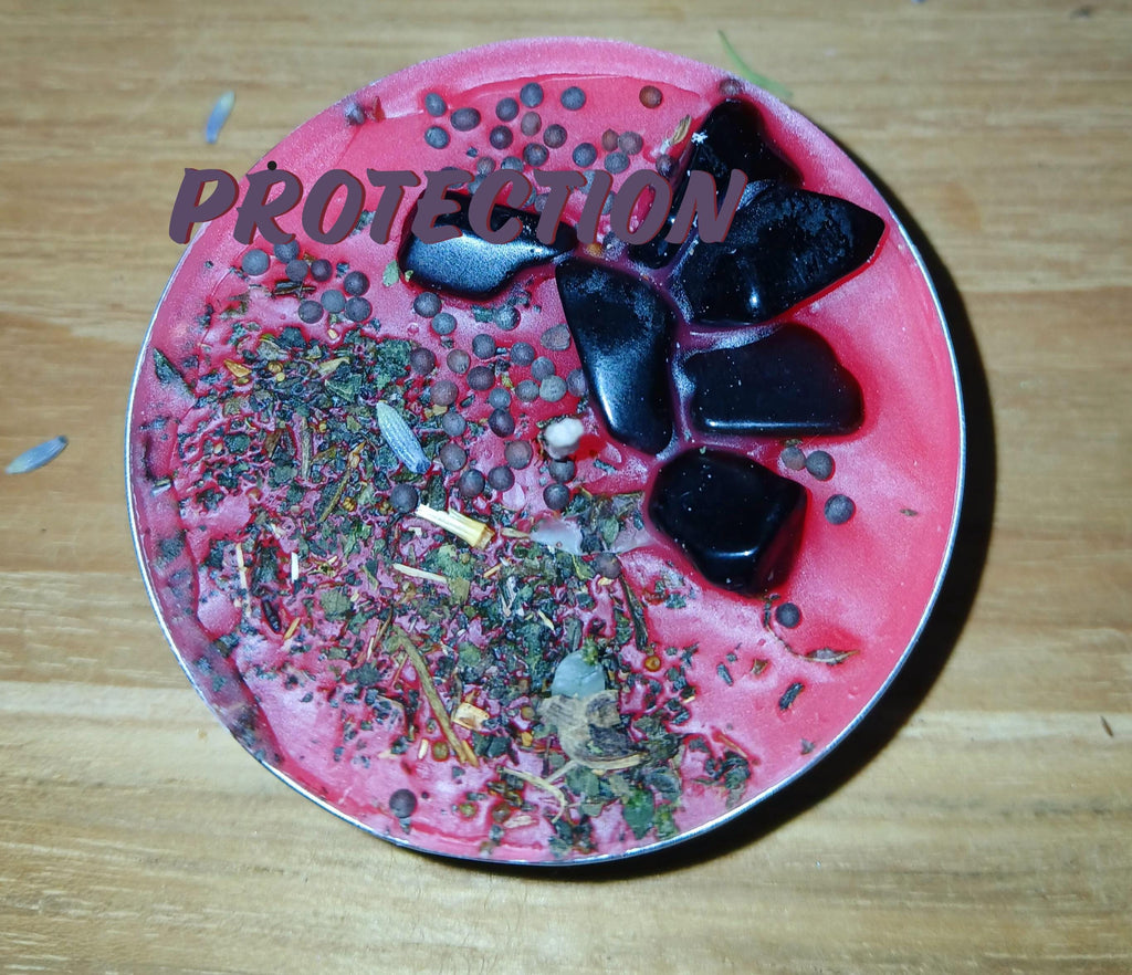 Crystal Ritual Candle Set: Herb Infused Spell Candles