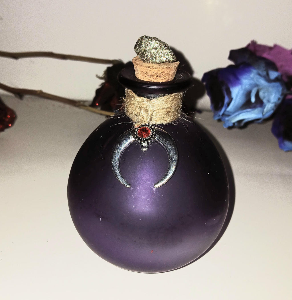 Witch Potion Bottles: Glass Cork Bottles with Witchy Charm
