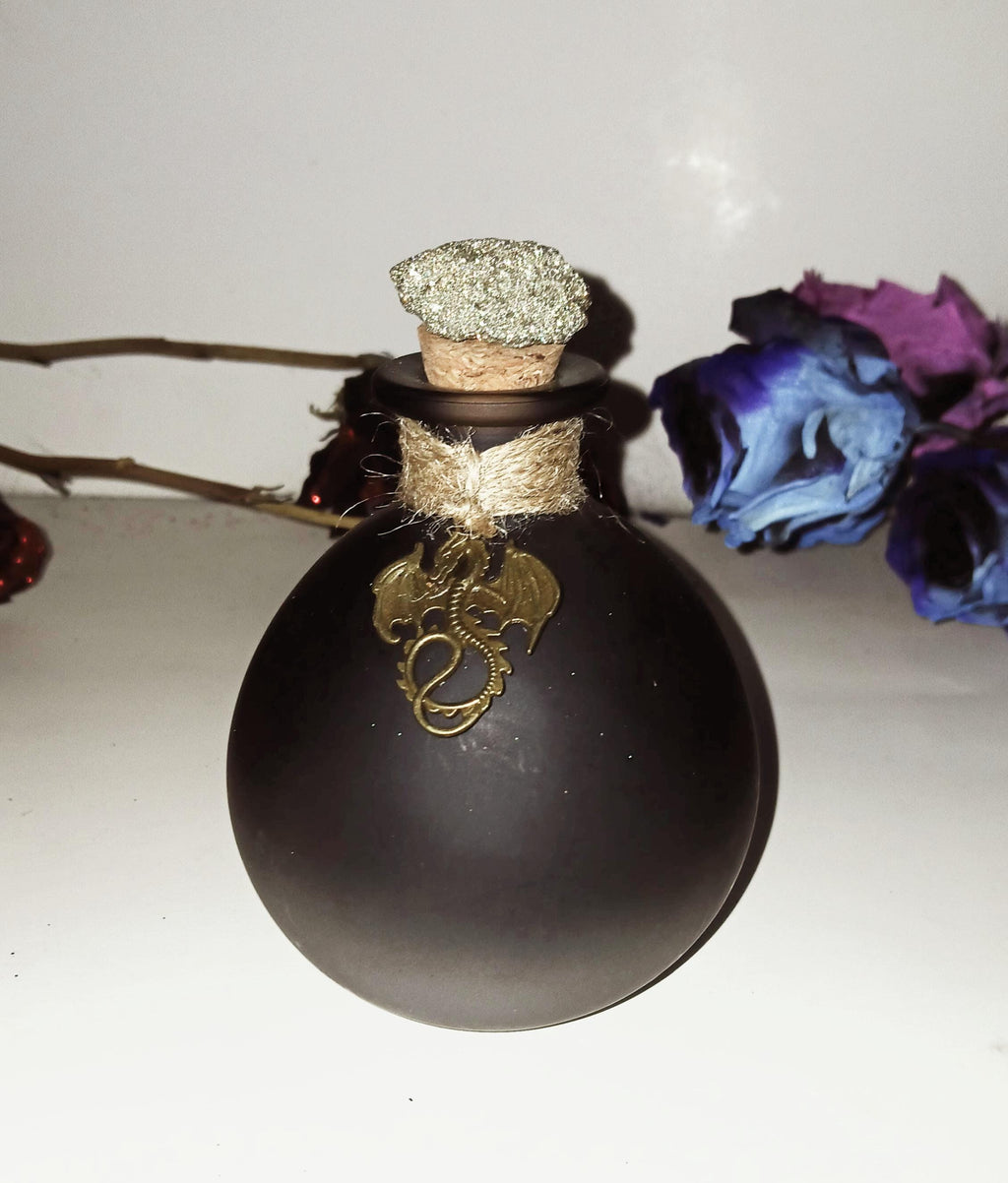 Witch Potion Bottles: Glass Cork Bottles with Witchy Charm