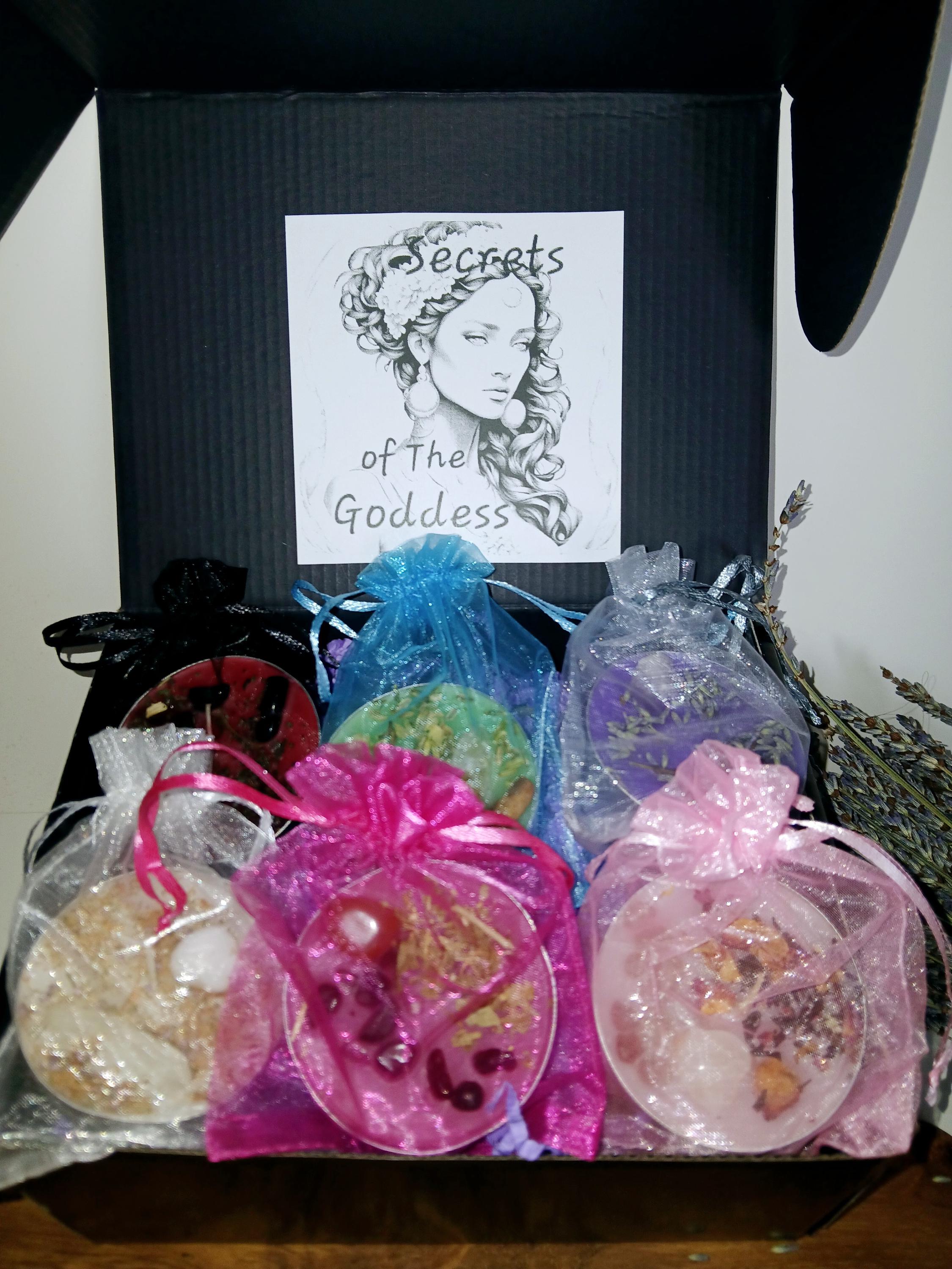 Crystal Ritual Candle Set: Herb Infused Spell Candles