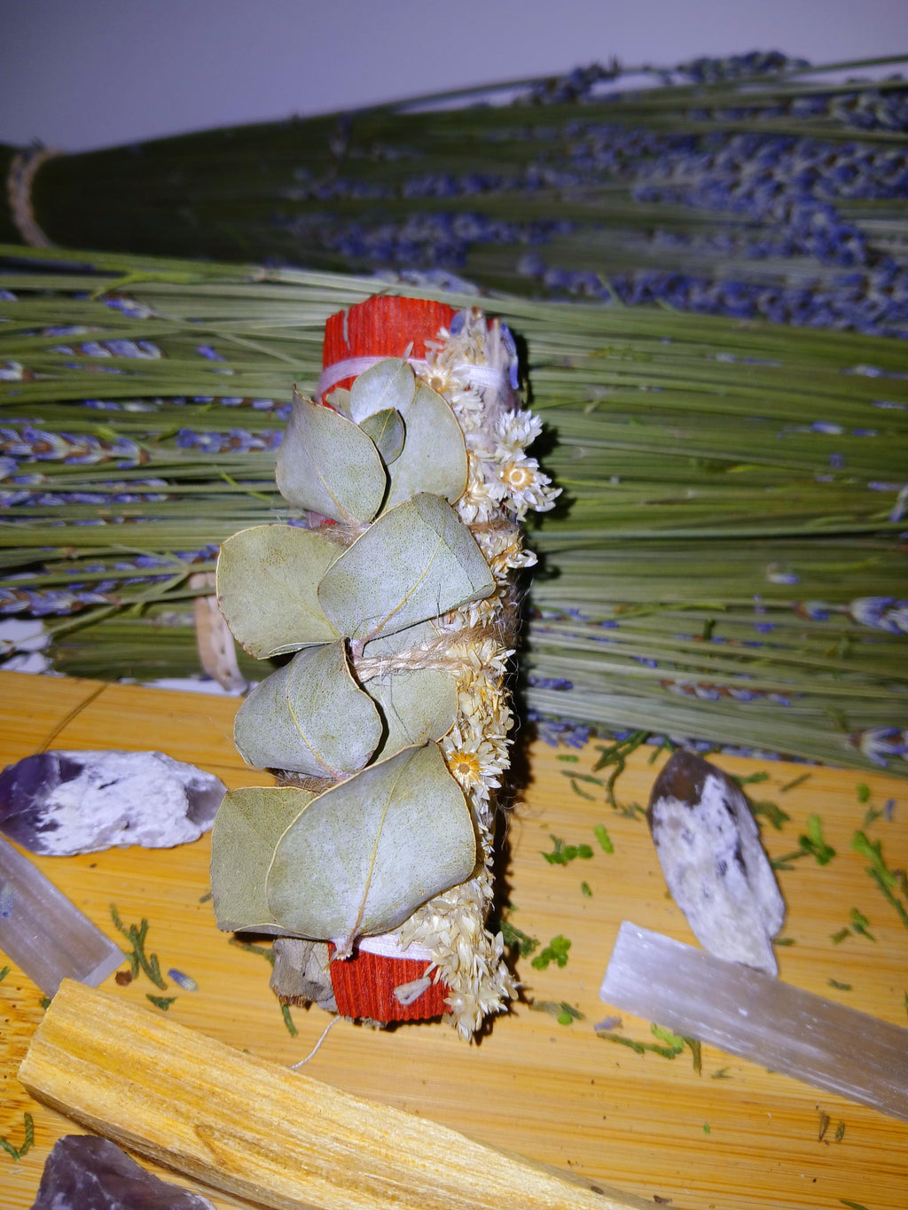 Smudge Kit: Lavender, Cedar, Juniper, Sage, Palo Santo & Abalone Shell