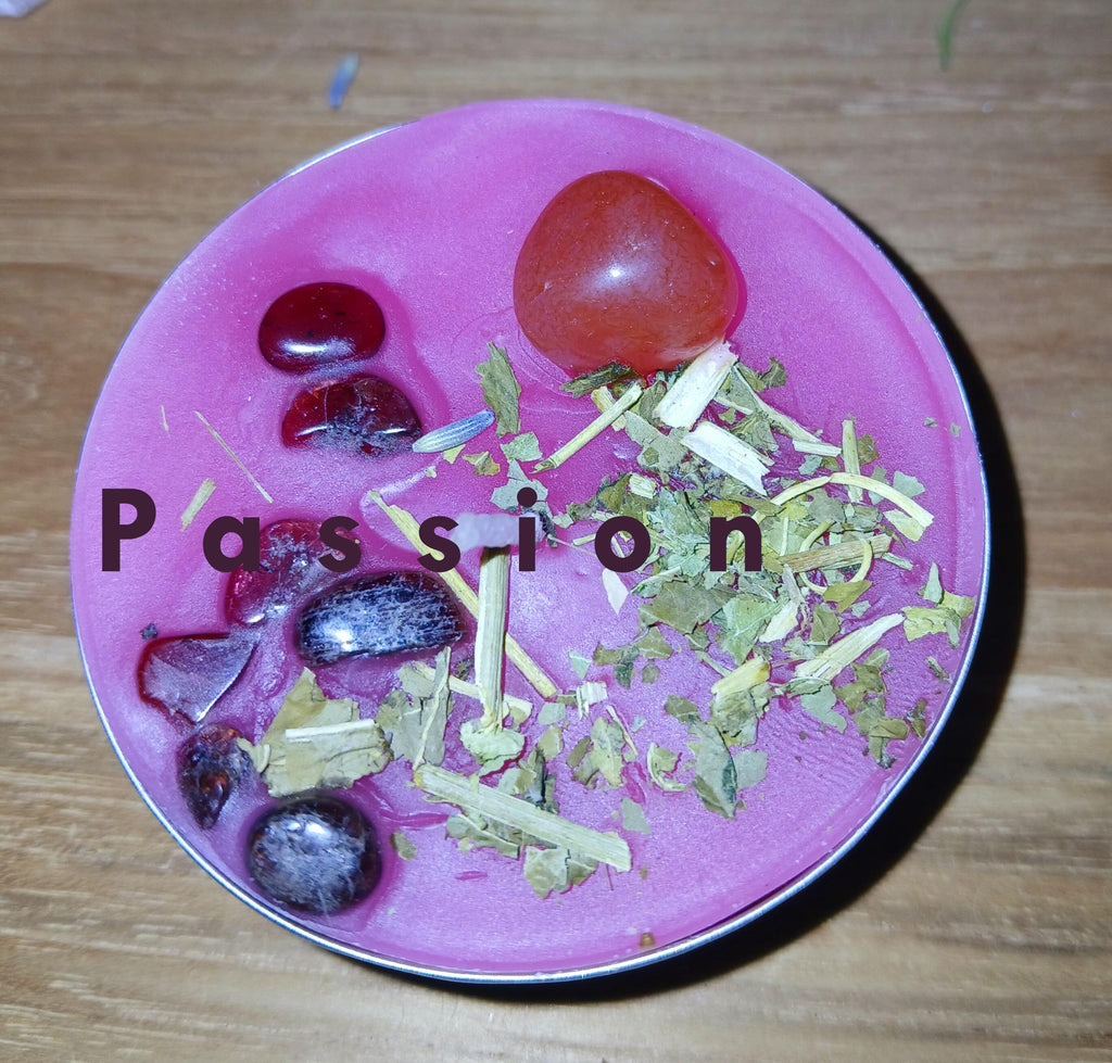 Crystal Ritual Candle Set: Herb Infused Spell Candles