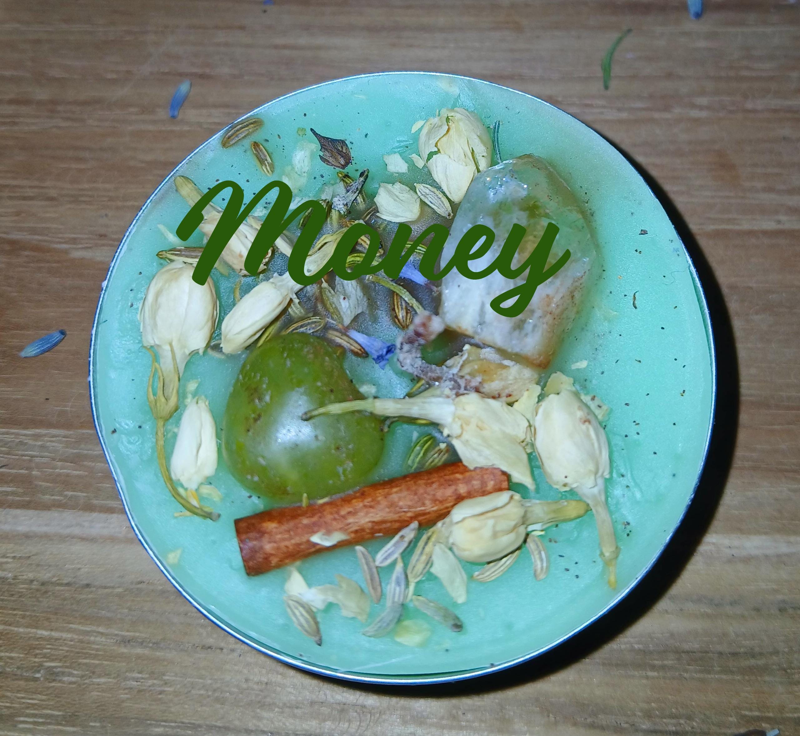 Crystal Ritual Candle Set: Herb Infused Spell Candles