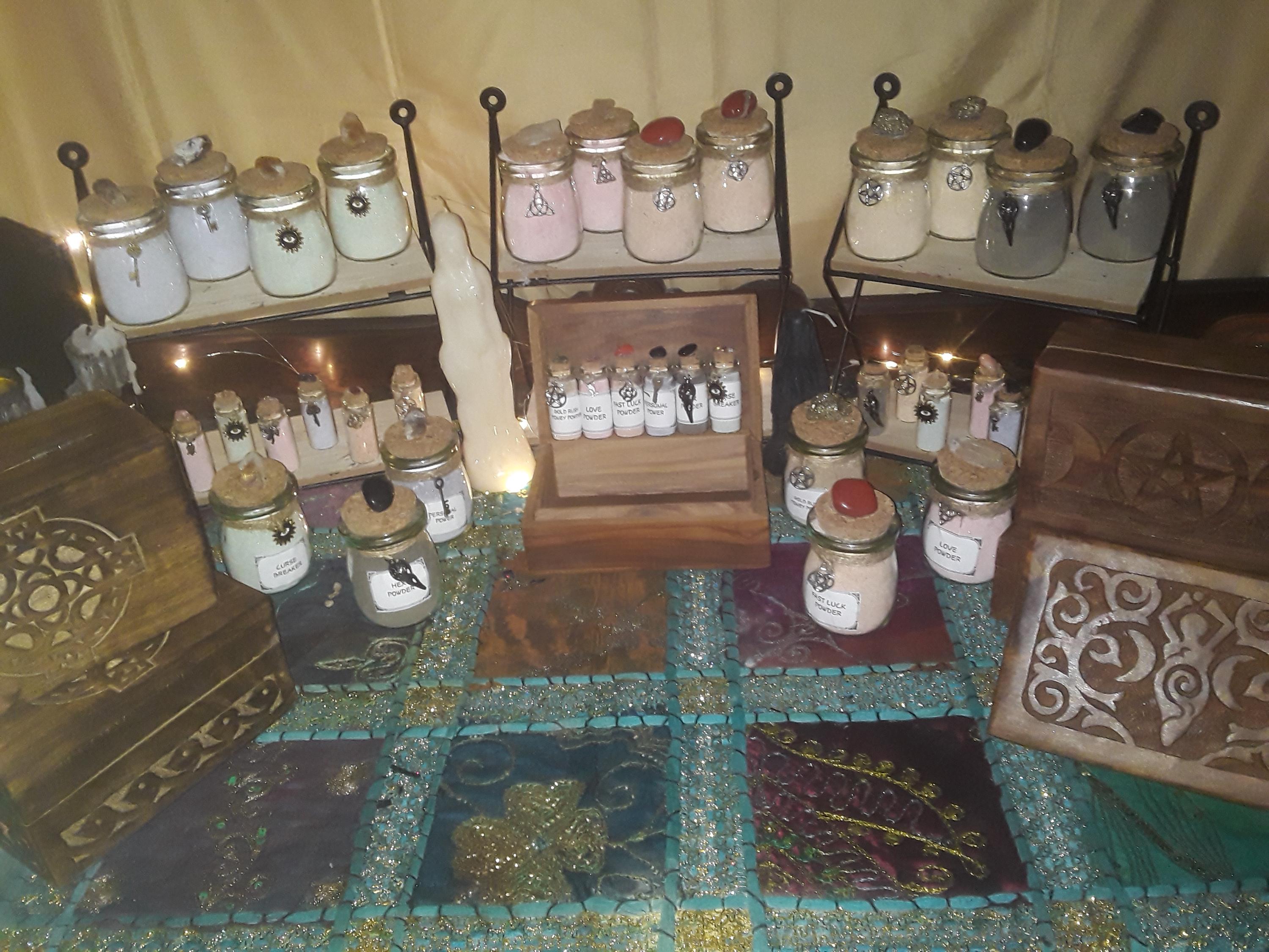 Magickal Spell Powder Kit: Witchcraft Ritual Supplies