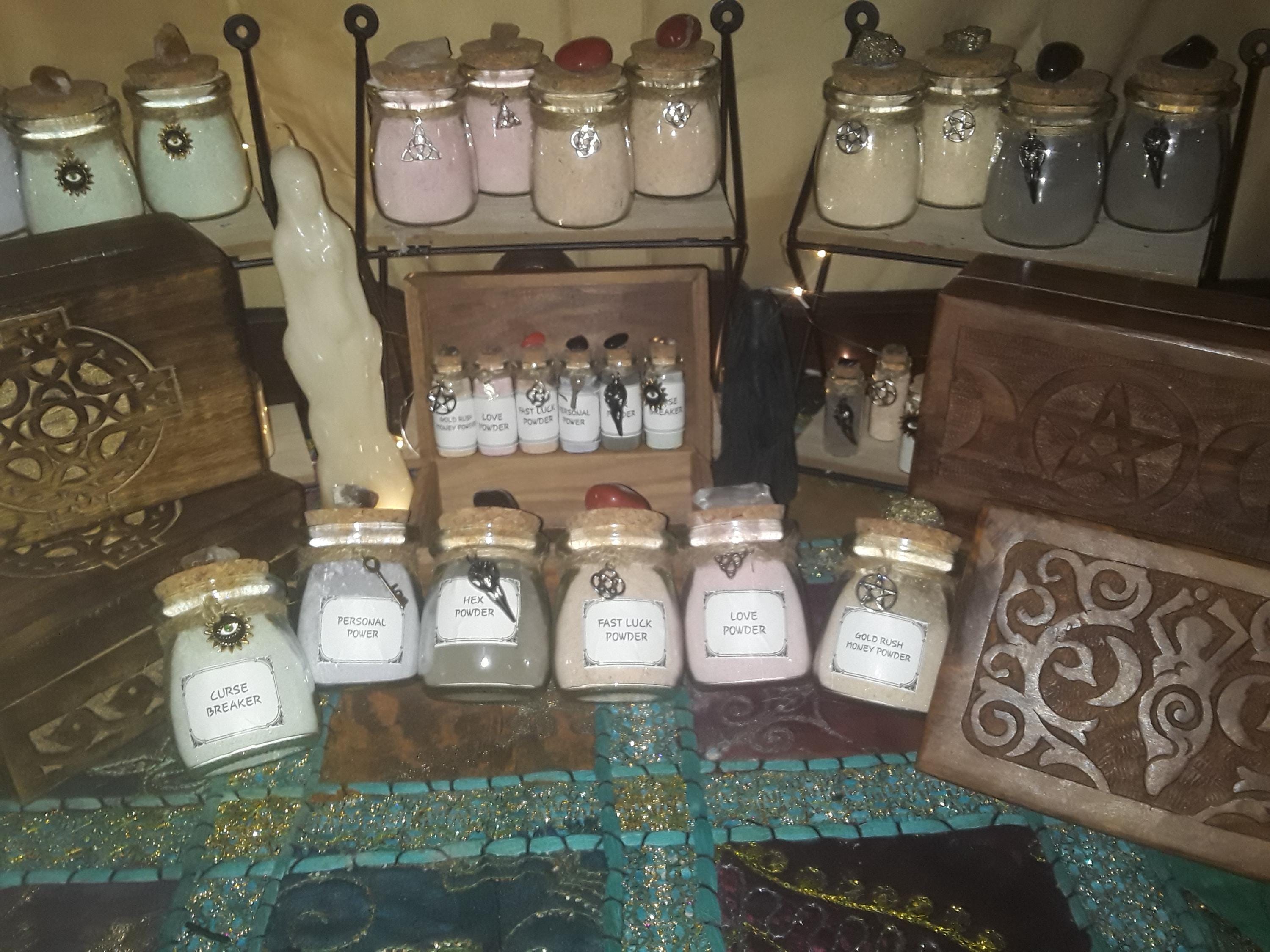 Magickal Spell Powder Kit: Witchcraft Ritual Supplies