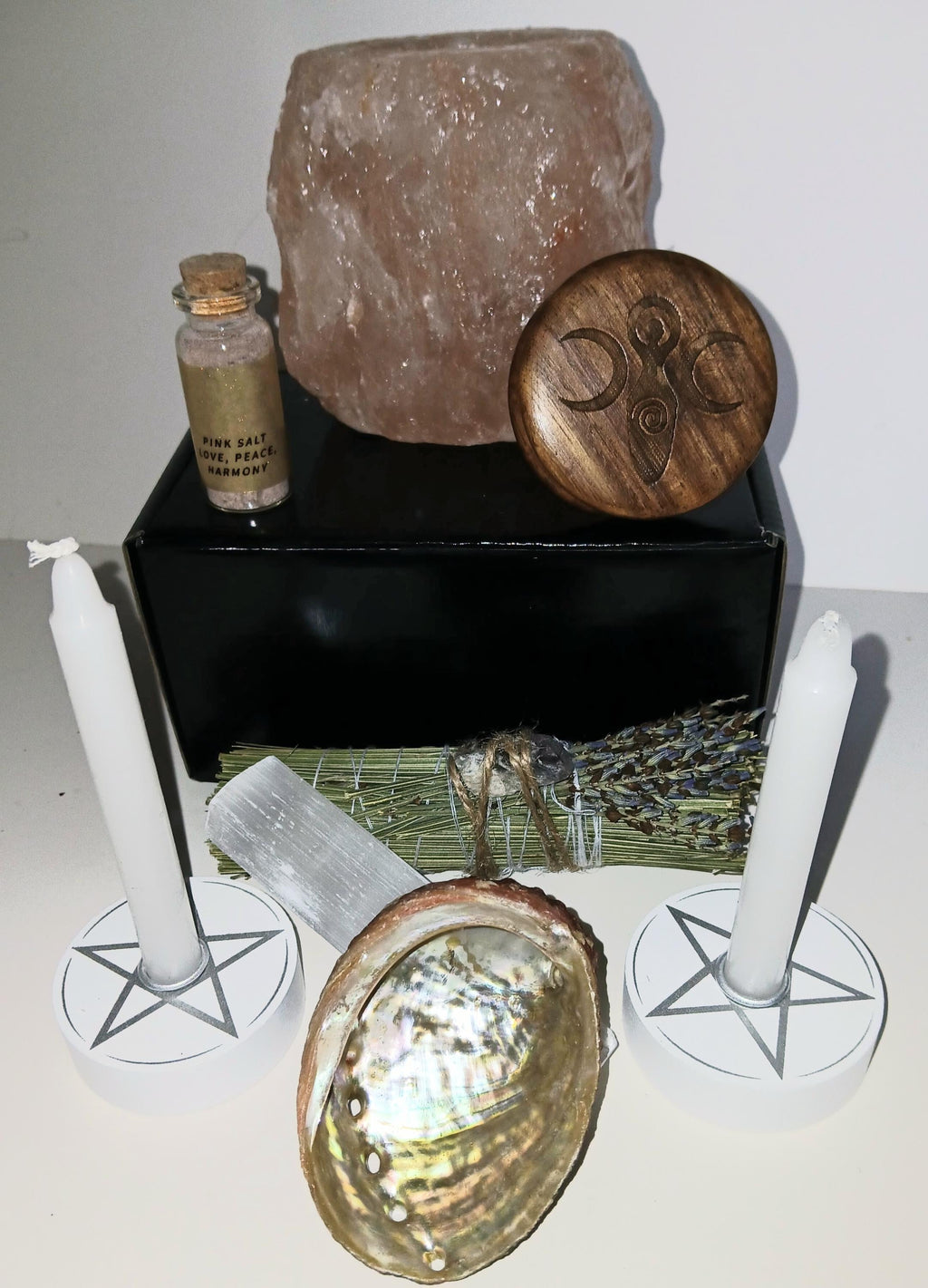 Witch Starter Kit: Wiccan Altar Supplies, Herbs, Crystals & Spell Candles