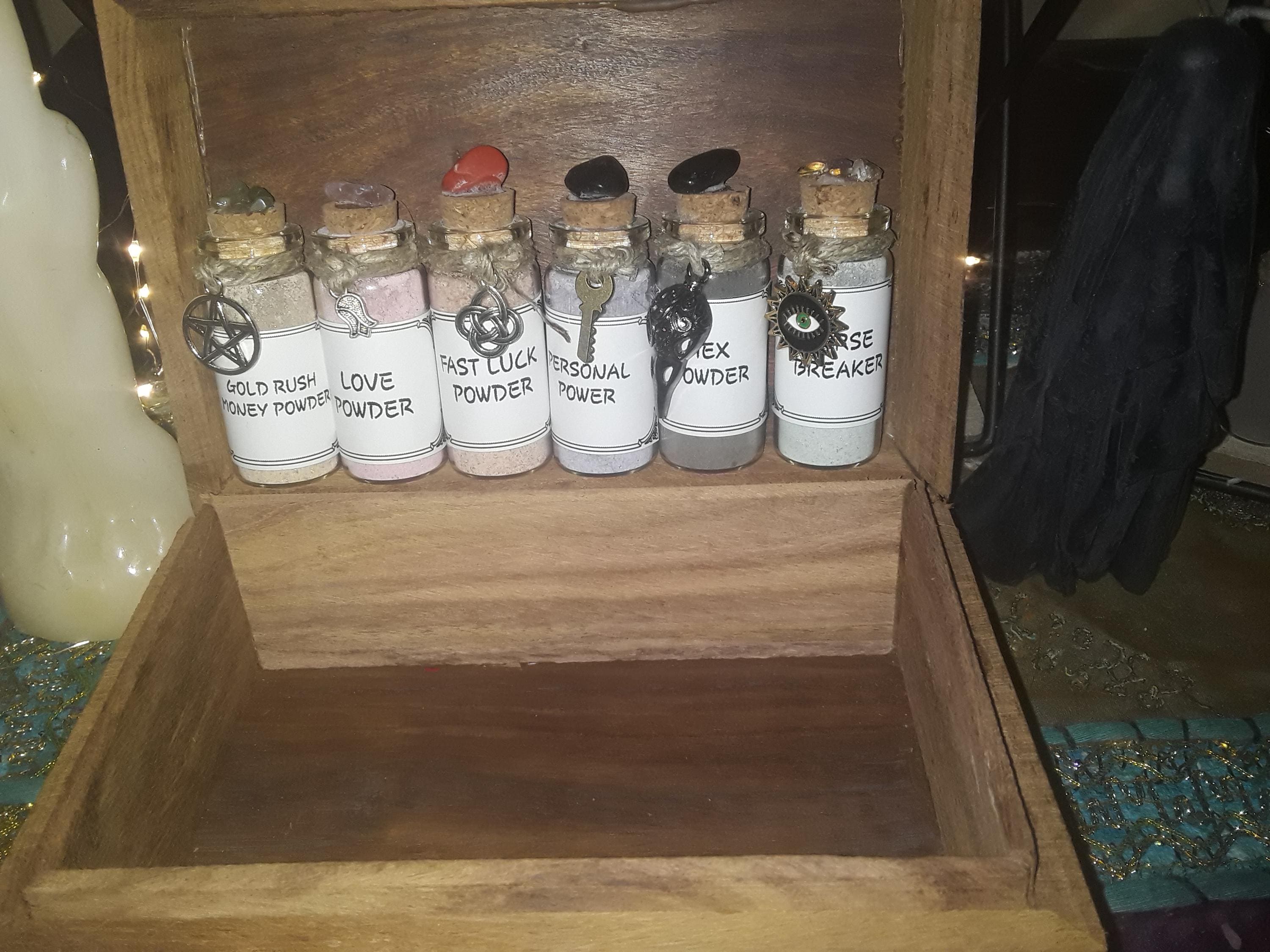 Magickal Spell Powder Kit: Witchcraft Ritual Supplies