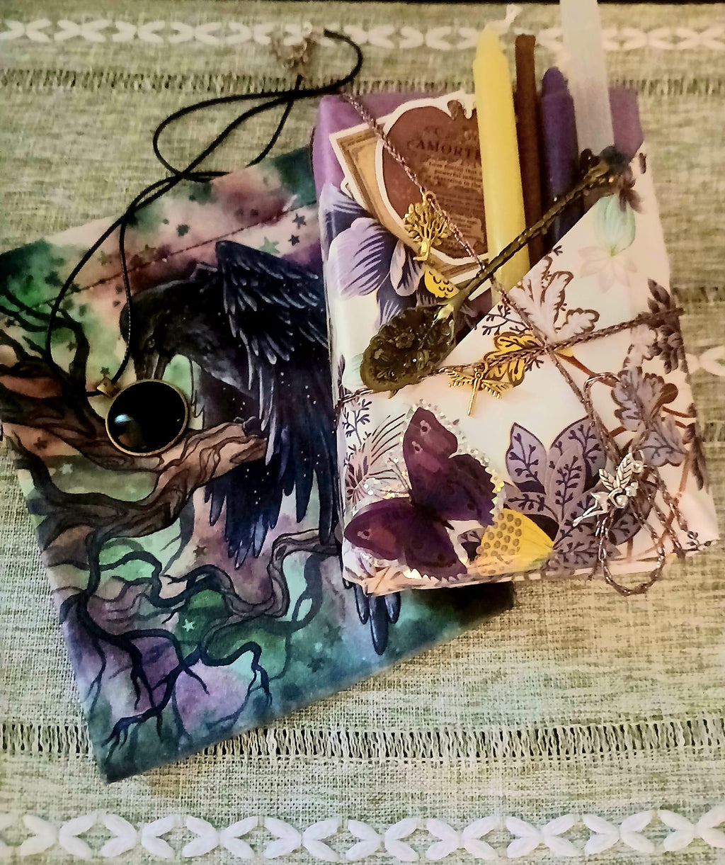 Blind date with a Tarot Oracle Deck Mystery Tarot Oracle Deck Box Witchy Gift Set with Selenite & Incense