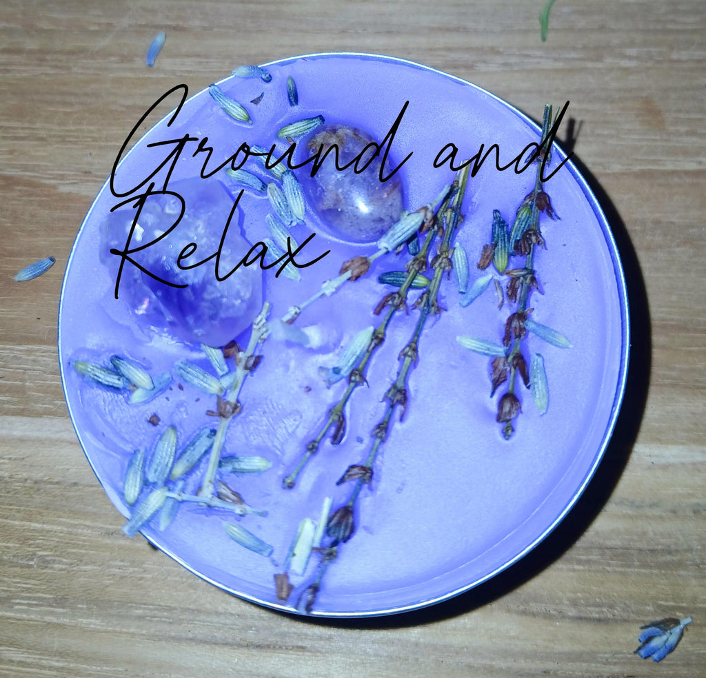 Crystal Ritual Candle Set: Herb Infused Spell Candles