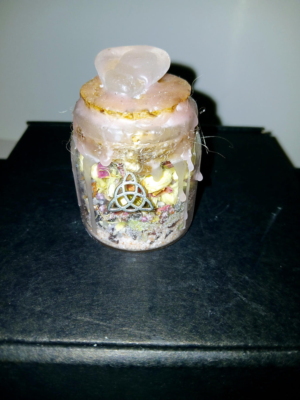 Handmade Witch Bottle: Protection, Prosperity, Blessing - Wiccan Spell Kit