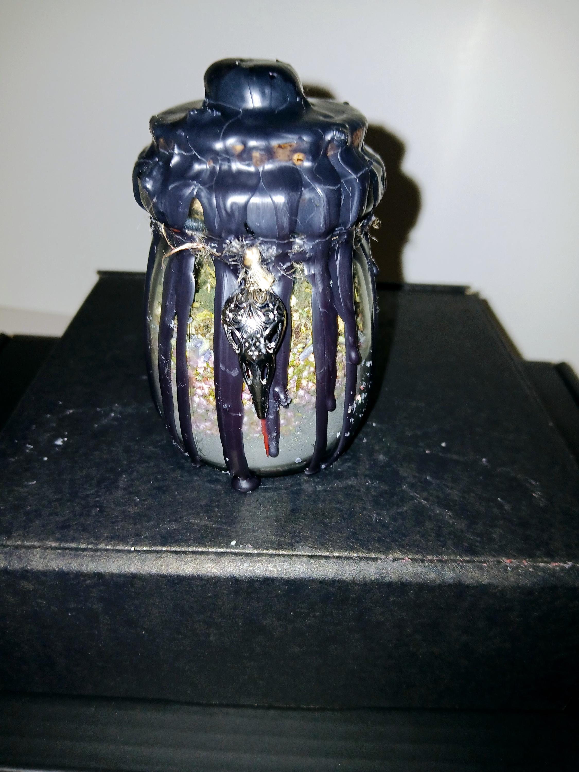 Dark Goddess Spell Bottle: Altar Adornment - The Morrigan, Hekate, Lilith