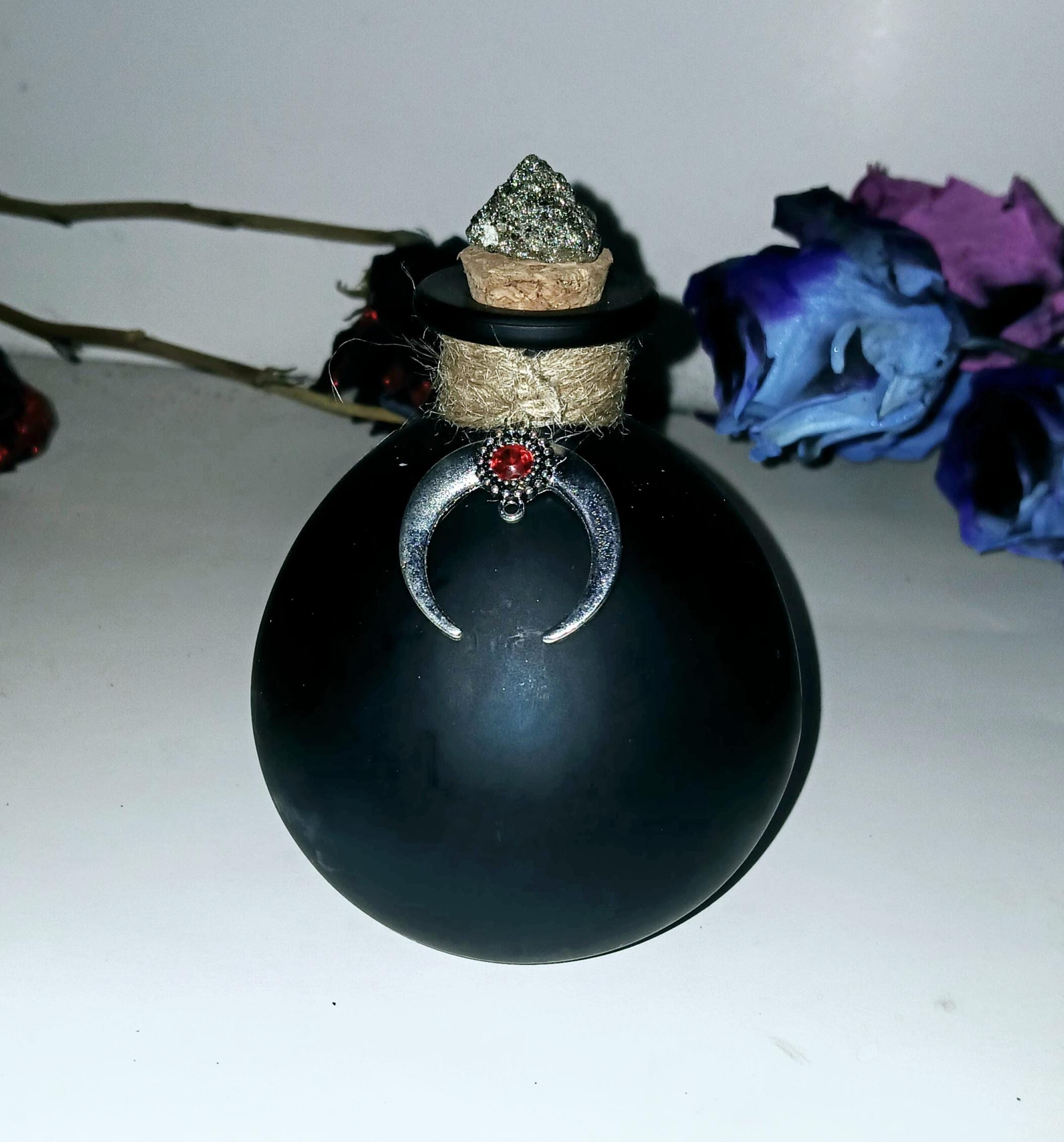 Witch Potion Bottles: Glass Cork Bottles with Witchy Charm