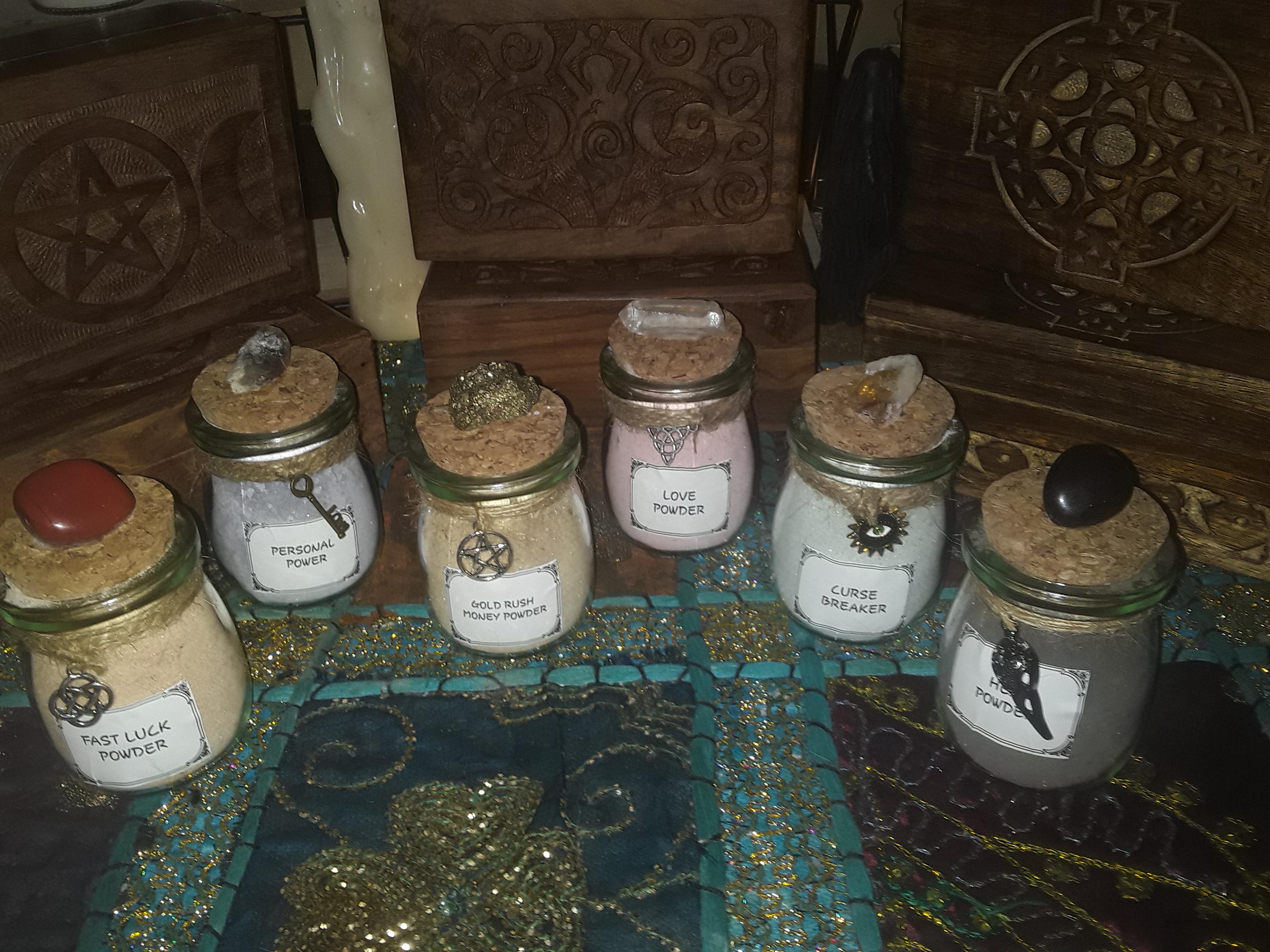 Magickal Spell Powder Kit: Witchcraft Ritual Supplies